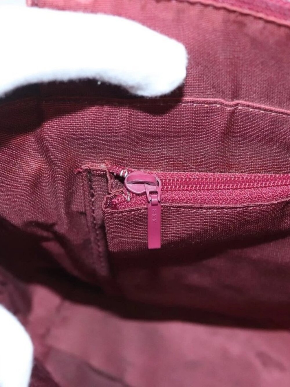 BURBERRY Nova Check Hand Bag Canvas Beige Gold Auth BA2673 - Picture 12 of 16